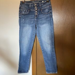 High-rise cropped jegging